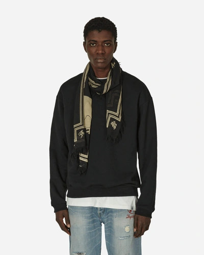 Shop Kapital Eco Knit Crewneck Sweatshirt (profile Rainbowy Patch) In Black