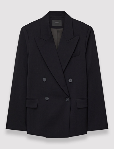 Joseph Tailoring Wool Stretch Jaden Jacket In Black
