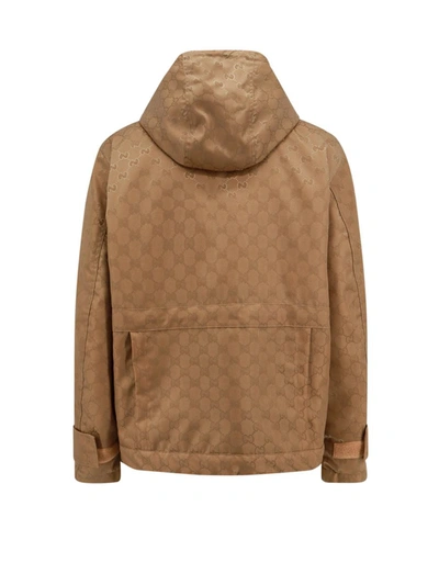 Shop Gucci Jacket In Beige