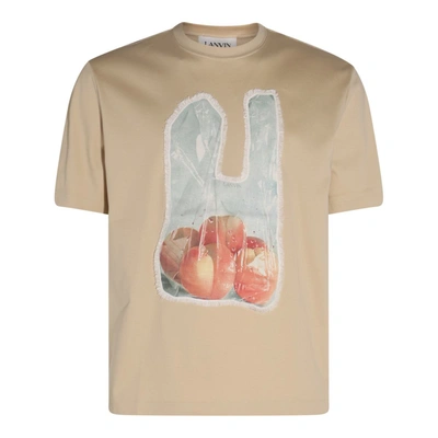 Shop Lanvin T-shirts And Polos In Sand