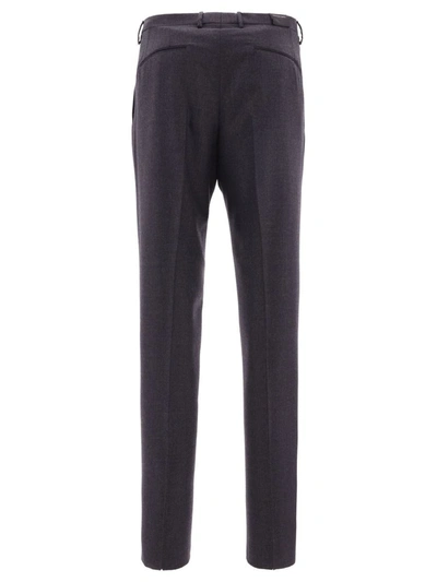 Shop Tagliatore Wool Tailored Trousers In Grey