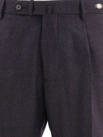 Shop Tagliatore Wool Tailored Trousers In Grey