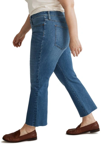 Madewell Raw Hem Kick Out Crop Jeans In Cherryville Wash