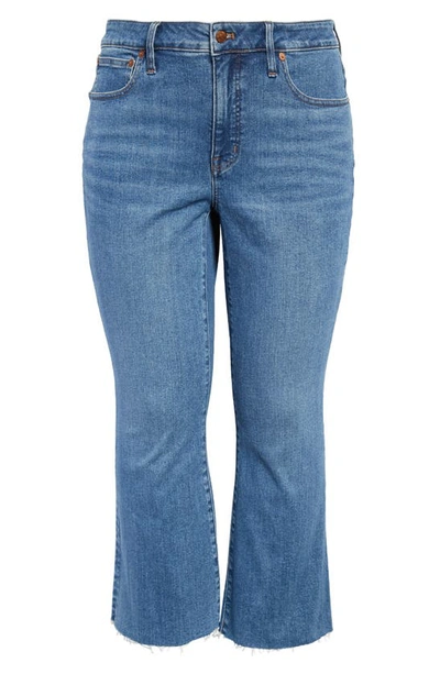 Madewell Raw Hem Kick Out Crop Jeans In Cherryville Wash