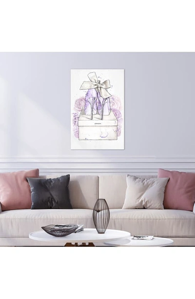 Shop Wynwood Studio Lavender White Pumps Canvas Wall Art In Purple