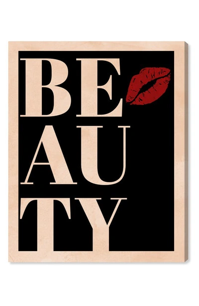 Shop Wynwood Studio Beauty Kiss Canvas Wall Art In Black/red
