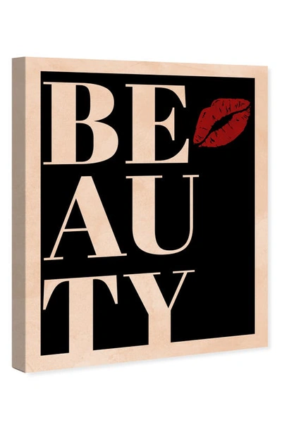 Shop Wynwood Studio Beauty Kiss Canvas Wall Art In Black/red