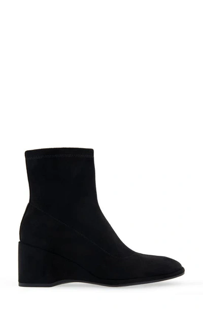 Aerosoles Auk Boot-ankle Boot-wedge In Black Faux