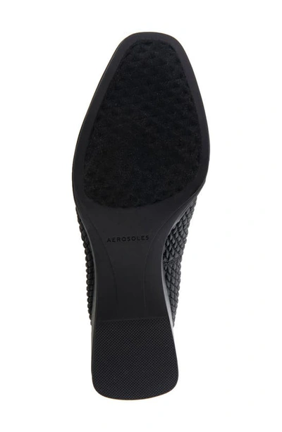 Aerosoles Airlie Dress-pump-wedge In Black Quilt