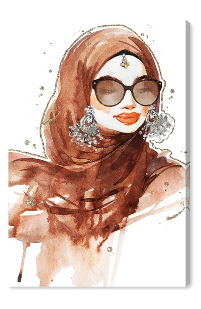 Shop Wynwood Studio Hijab Fashion Canvas Wall Art In Brown