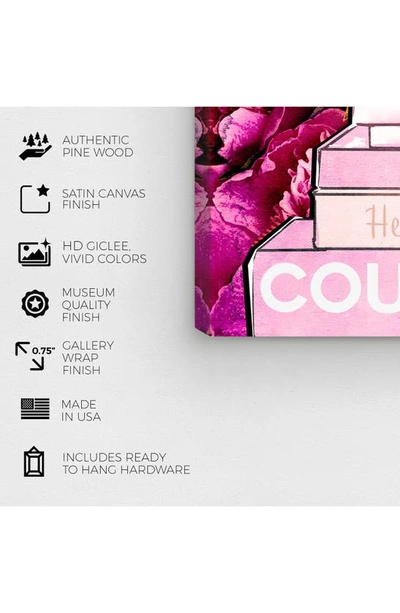 Shop Wynwood Studio What's On My Mind Couture Canvas Wall Art In Pink
