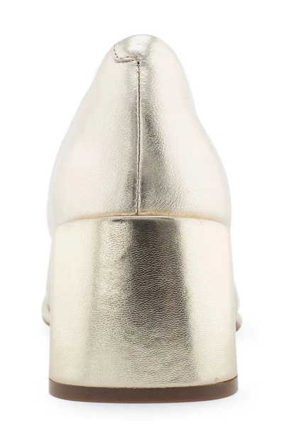 Aerosoles Alae Dress-pump-mid Heel In Soft Gold Leather