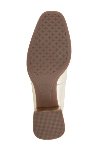 Aerosoles Alae Dress-pump-mid Heel In Soft Gold Leather