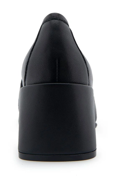 Aerosoles Alae Block Heel Pump In Black Leather