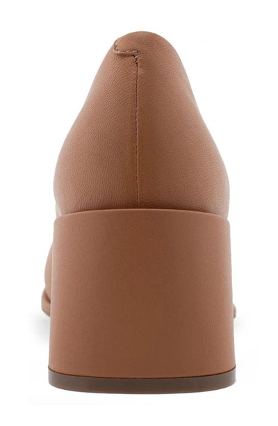 Aerosoles Alae Block Heel Pump In Tan Leather