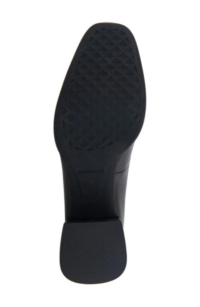 Aerosoles Alae Block Heel Pump In Black Leather