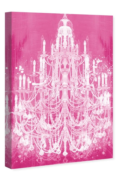 Wynwood Studio Candles Chandelier Canvas Wall Art In Pink