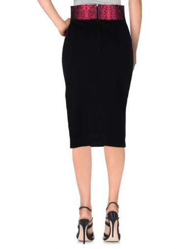 Shop Christopher Kane Knee Length Skirt In Black