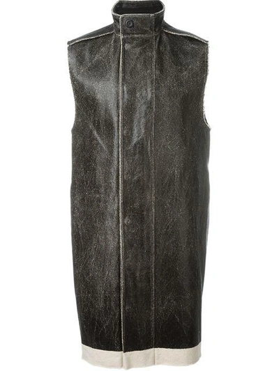 Shop Rick Owens Sleeveless Coat