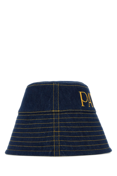 Patou Logo Denim Bucket Hat