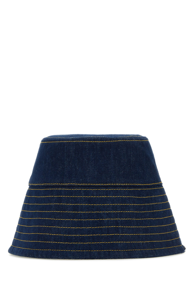 Patou Logo Denim Bucket Hat