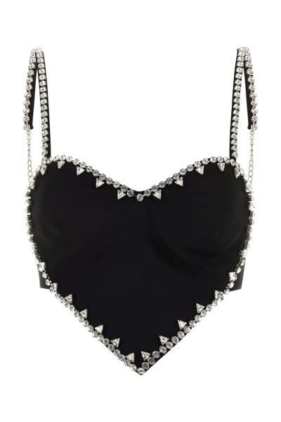 Shop Area Crystal Trim Heart Top-m Nd  Female
