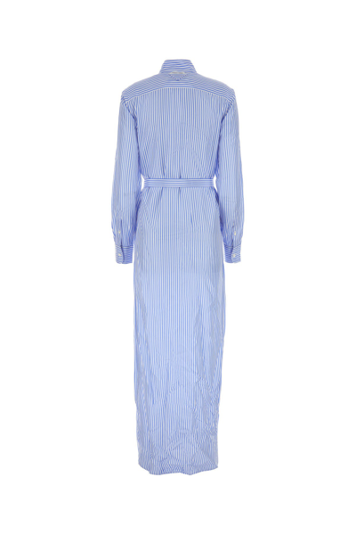 Prada Lapel Long-sleeved Shirt Dress