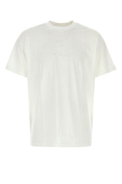 Burberry Tempah T-shirt With Embroidered Ekd In White