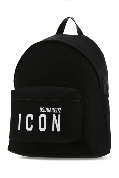 Dsquared2 Be Icon Black Backpack