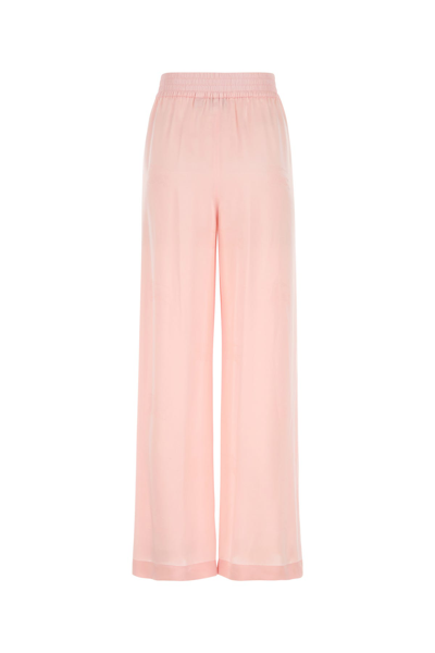 Burberry Ekd Silk Jacquard Wide-leg Trousers