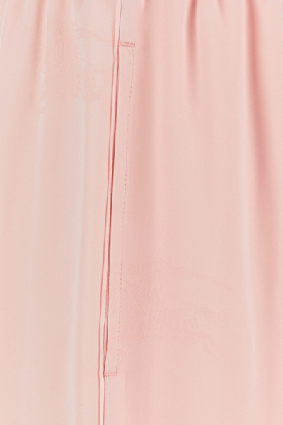 Burberry Ekd Silk Jacquard Wide-leg Trousers