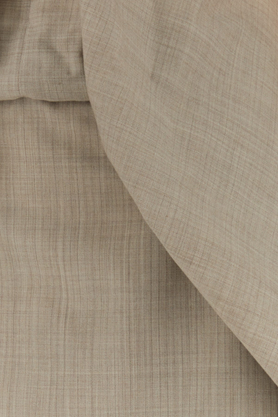 Fendi Abito In Flanella Gessata Beige
