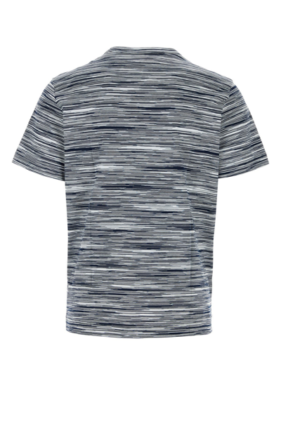 Missoni Man T-shirt Midnight Blue Size Xxl Cotton