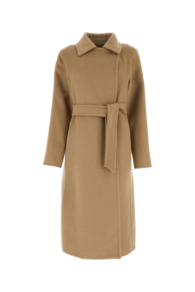 Max Mara Camel Cashmere Artur Coat In Brown
