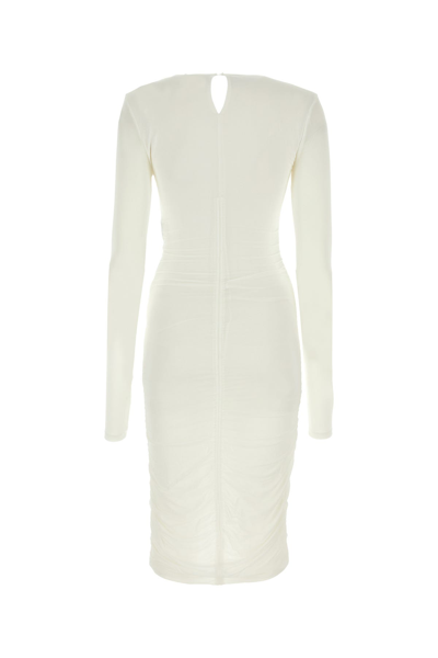 Isabel Marant Chalk Stretch Viscose Logane Dress