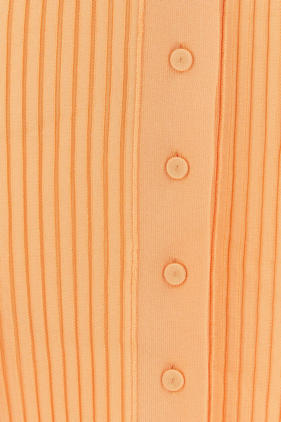 Jil Sander Abito Chemisier In Viscosa Arancione Pastello Donna