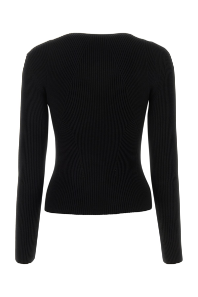 Alexander Mcqueen Cutout Ribbed Wool-blend Sweater