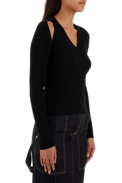 Alexander Mcqueen Cutout Ribbed Wool-blend Sweater