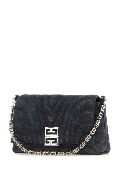 Givenchy Black Denim Medium 4g Soft Handbag