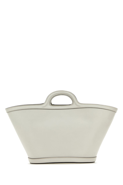 Marni White Leather Small Tropicalia Handbag