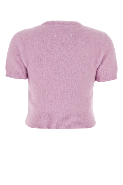 Maison Margiela Lilac Angora Blend Cardigan