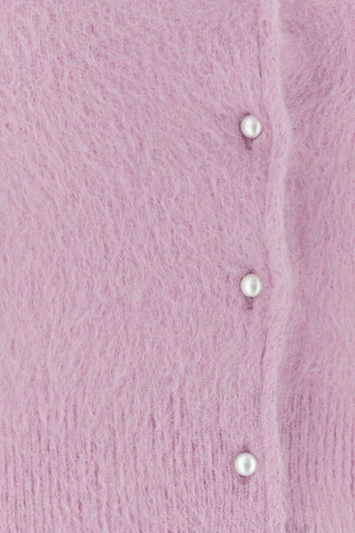 Maison Margiela Lilac Angora Blend Cardigan