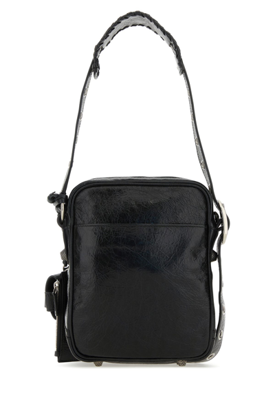 Balenciaga Le Cagole Embellished Textured-leather Messenger Bag