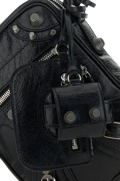 Balenciaga Le Cagole Embellished Textured-leather Messenger Bag