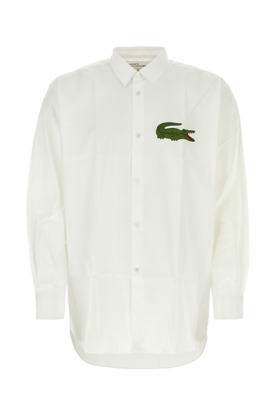 Comme Des Garçons Shirt X Lacoste Oversized Shirt With Maxi Patch
