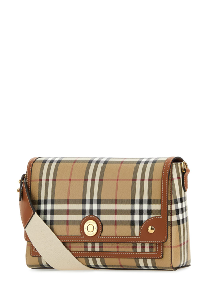 Burberry Women Embroidered Fabric Note Crossbody Bag