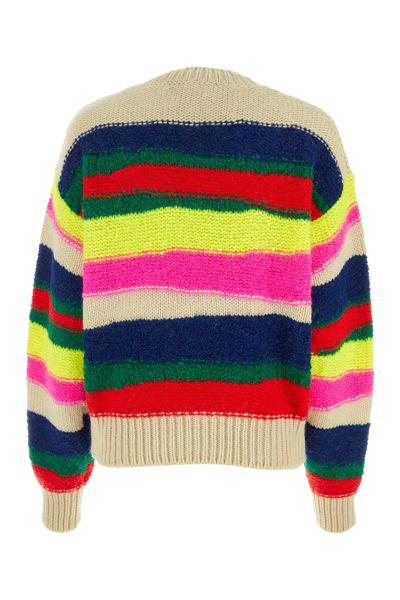 Dsquared2 Multicoloured Striped Crew-neck Sweater