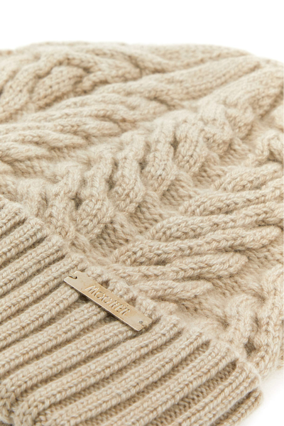 Moorer Cuffia Maria In Cashmere Beige Donna