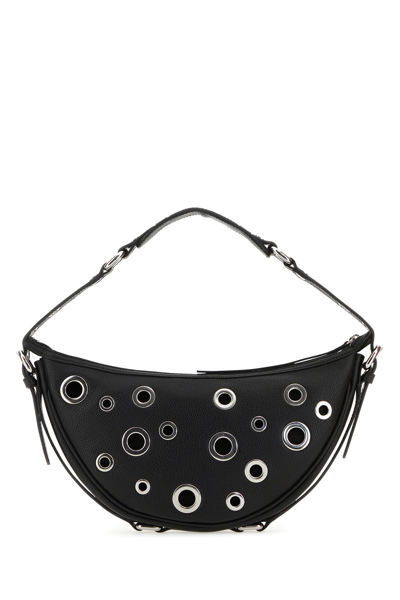 By Far Leather Shoulder Bag With Studs And Grommet Detailing