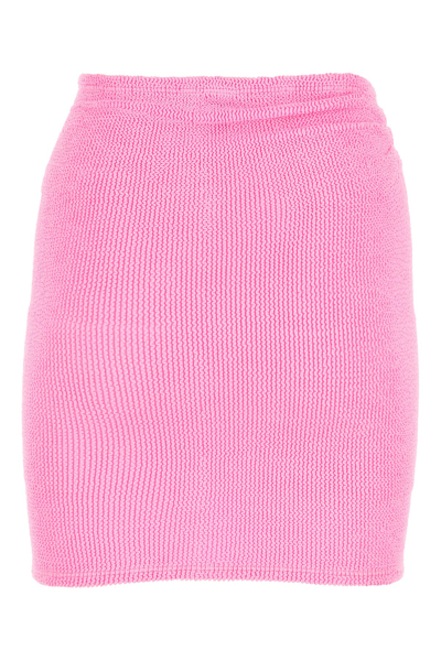Hunza G Crinkled-effect Mini Skirt
